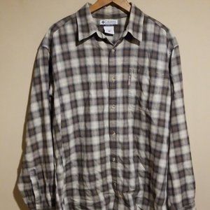 Columbia Sportswear Button Up Long Sleeve Flannel Shirt Size Large
